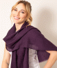 Aurielle Silk Wool Scarf (Imperial Purple) by Alie Street