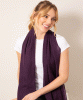 Aurielle Silk Wool Scarf (Imperial Purple) by Alie Street
