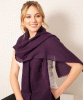 Aurielle Silk Wool Scarf (Imperial Purple) by Alie Street