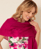 Aurielle Silk Wool Scarf (Deep Fuchsia) by Alie Street