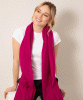Aurielle Silk Wool Scarf (Deep Fuchsia) by Alie Street