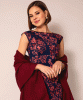 Aurielle Silk Wool Scarf (Deep Wine) by Alie Street