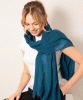Aurielle Silk Wool Scarf (Tapestry Teal) by Alie Street