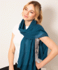 Aurielle Silk Wool Scarf (Tapestry Teal) by Alie Street