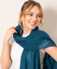Aurielle Silk Wool Scarf (Tapestry Teal) by Alie Street