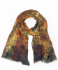 Celestine Silk Wool Scarf (Golden Amber) by Alie Street