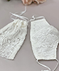 Elizabeth Bridal Face Mask & Bag (Ivory) by Alie Street