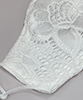 Lucia Bridal Face Mask & Bag (Ivory White) by Alie Street London