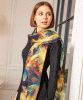 Mariselle Silk Wool Scarf (Azure Muse) by Alie Street
