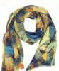 Mariselle Silk Wool Scarf (Azure Muse) by Alie Street