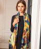 Mariselle Silk Wool Scarf (Azure Muse) by Alie Street