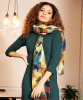 Mariselle Silk Wool Scarf (Azure Muse) by Alie Street