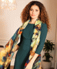 Mariselle Silk Wool Scarf (Azure Muse) by Alie Street