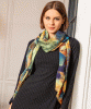 Mariselle Silk Wool Scarf (Azure Muse) by Alie Street