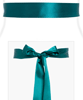 Smooth Satin Sash Slim Dark Teal by Alie Street