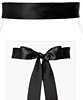 Smooth Satin Sash Long Black by Alie Street