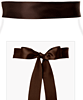 Smooth Satin Sash Long Dark Chocolate by Alie Street