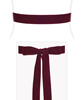 Velvet Ribbon Sash Burgundy by Alie Street