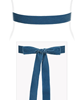 Velvet Ribbon Sash Williamsburg Blue by Alie Street