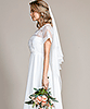 Brautschleider Seide Lang (Elfenbein Weiß) by Tiffany Rose