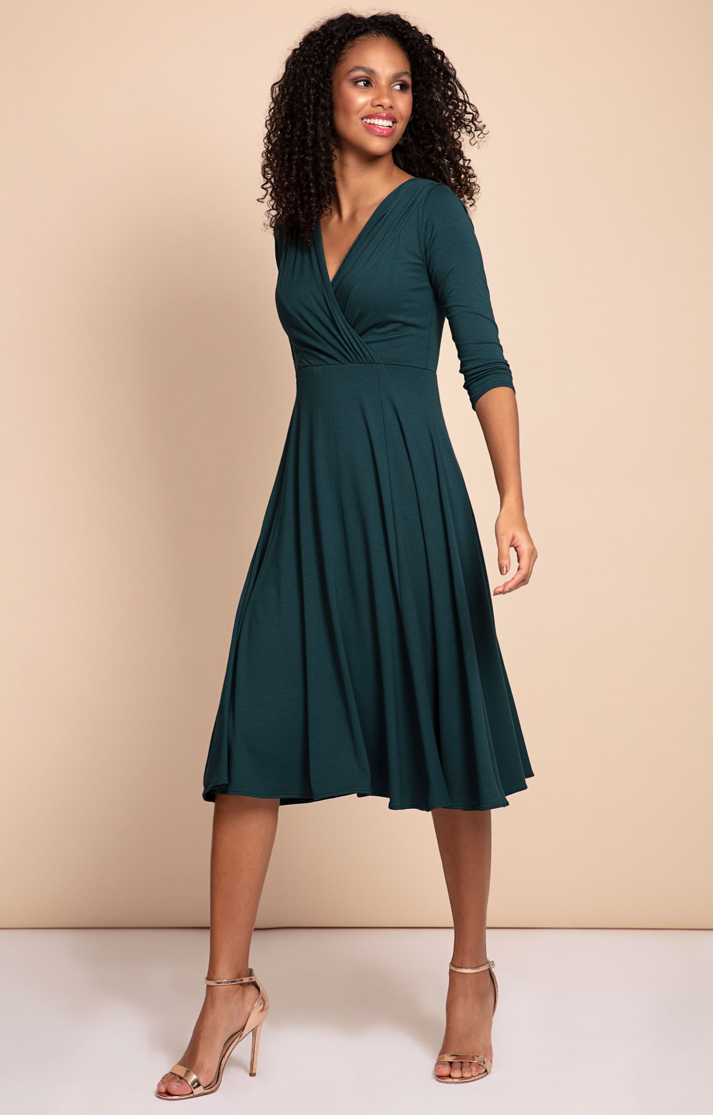 Alie Street Annie Dress Pine Green