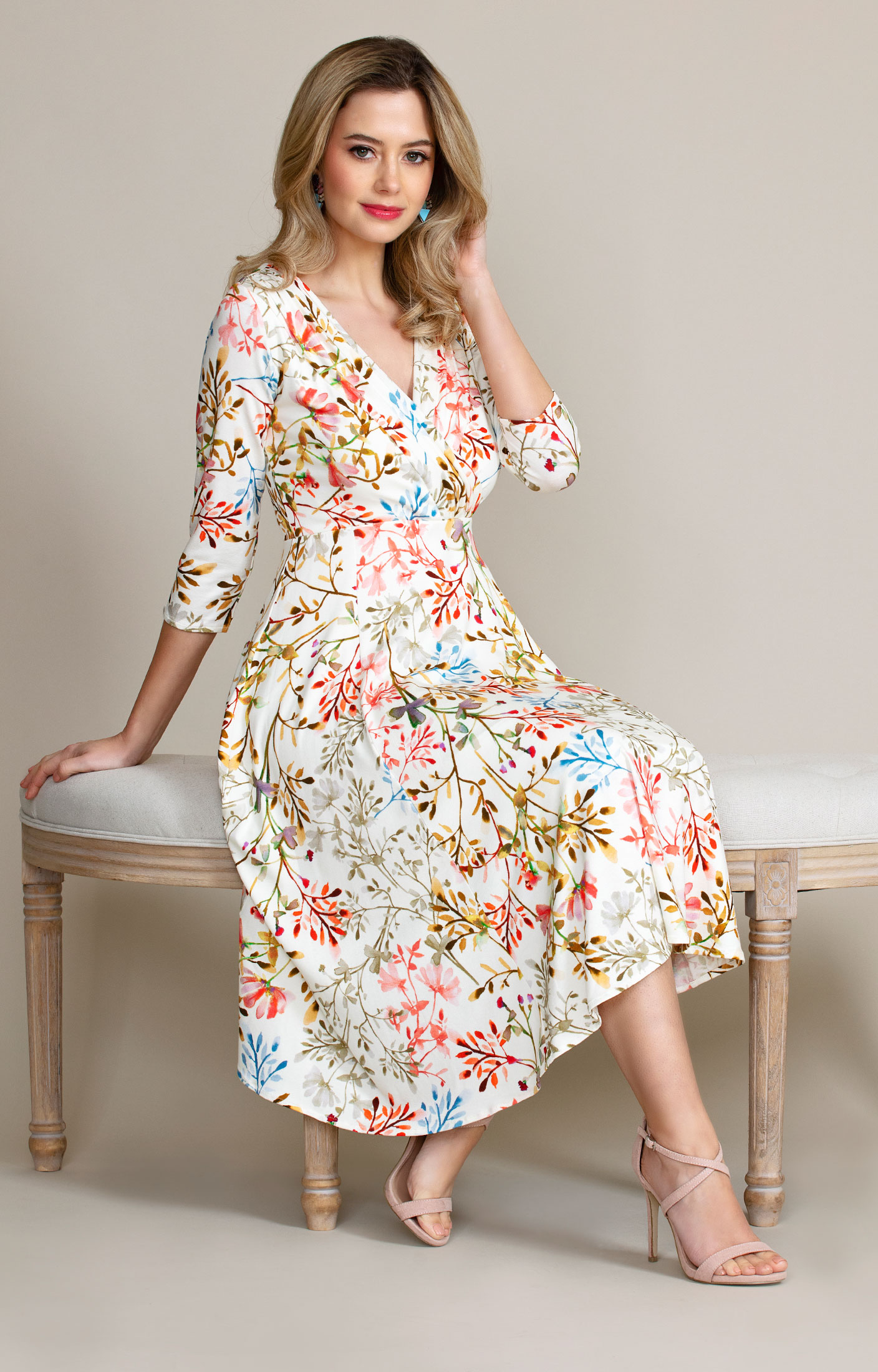 Annie Dress Watercolour Meadow - Evening Dresses, Occasion Wear and ...