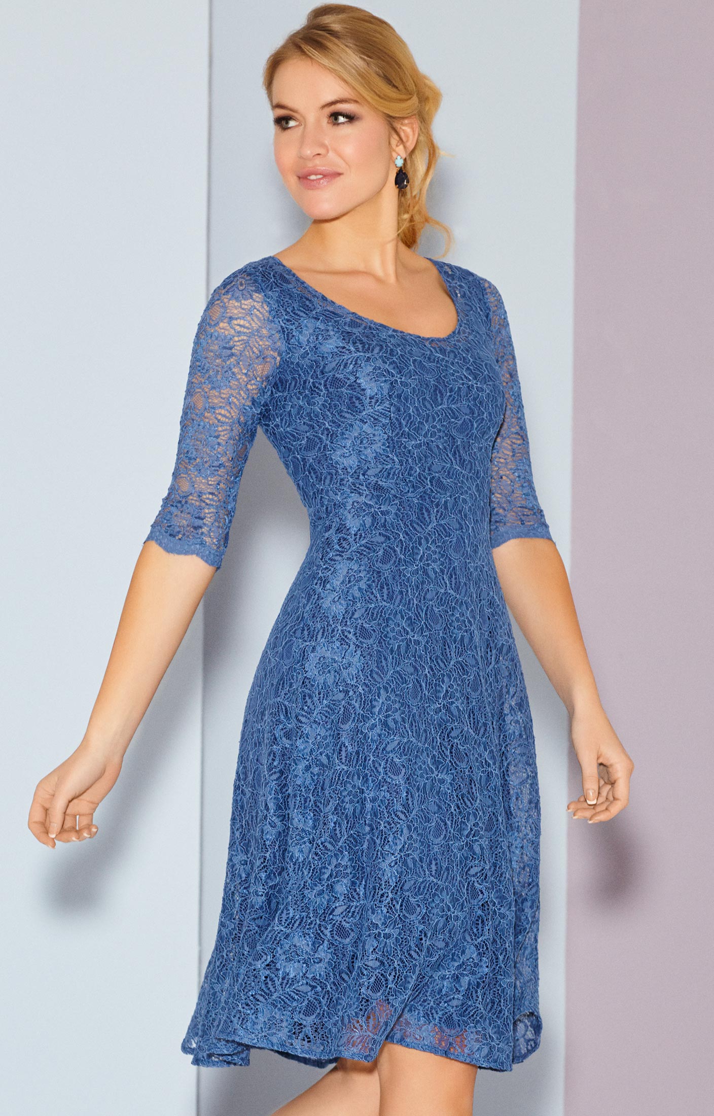 Arabella Dress Short Riviera Blue - Evening Dresses, Occasion Wear and ...