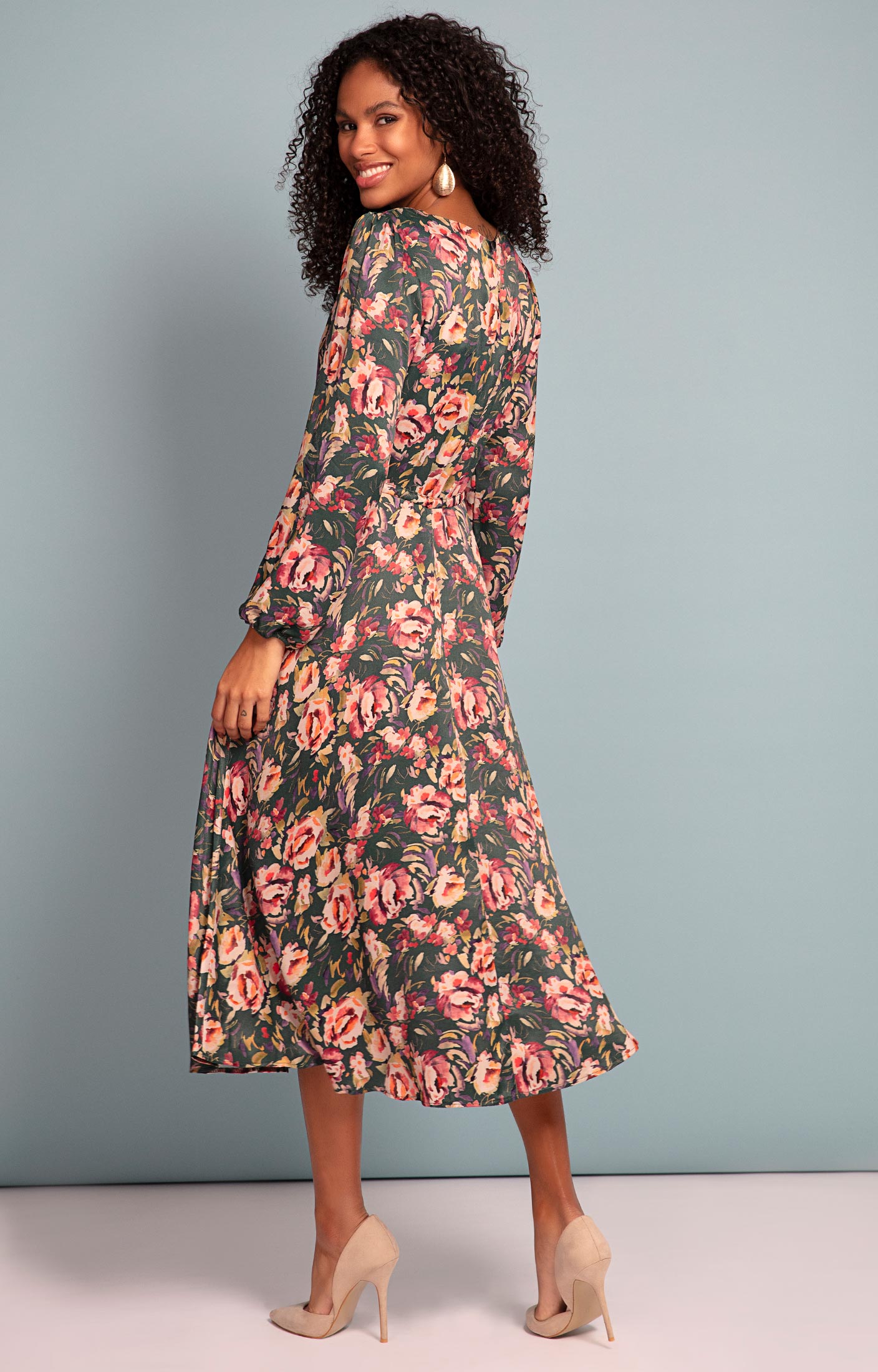 floral dresses with sleeves