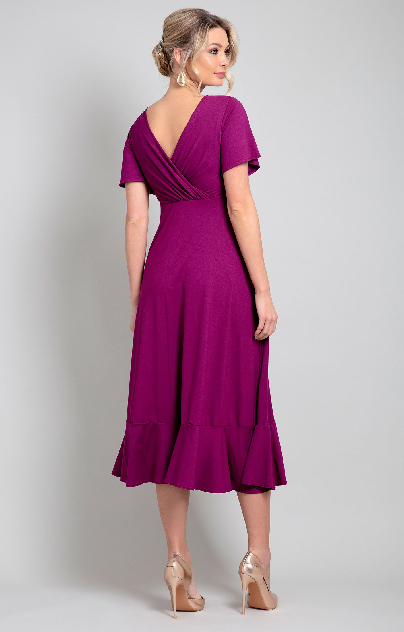 Waterfall Dress Boysenberry Pink Evening Dresses Occasion Wear And 