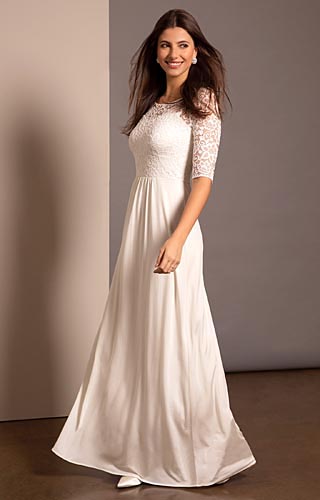 Adriana Gown Long (Ivory) by Alie Street