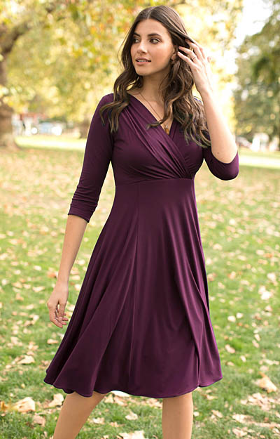 Annie Dress Claret by Alie Street