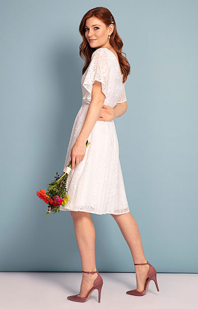 Beth Kimono Dress Ivory White by Alie Street