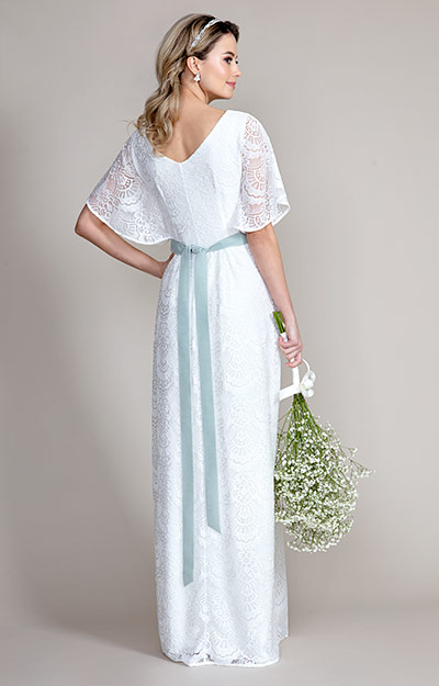 Beth Kimono Gown Ivory White by Alie Street