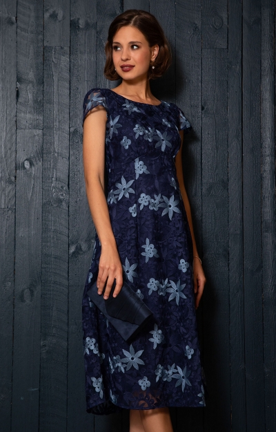Charlotte Lace Dress (Midnight Blue) by Alie Street
