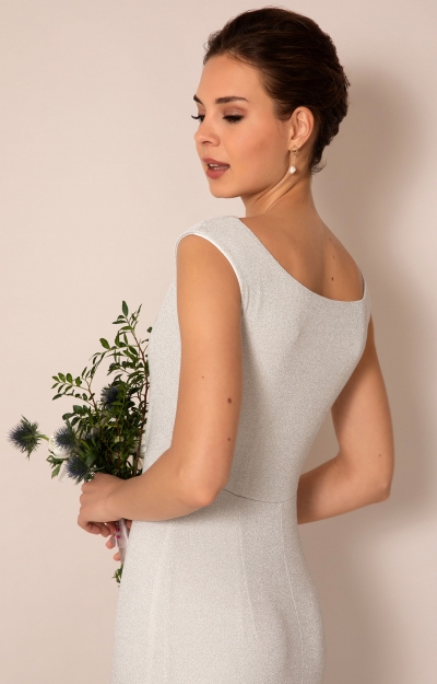 Cruise Cowl Neck Maxi Dress (Moonstone Shimmer) by Alie Street
