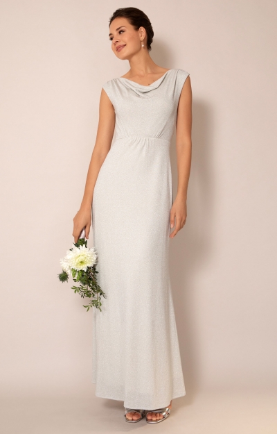 Cruise Cowl Neck Maxi Dress (Moonstone Shimmer) by Alie Street