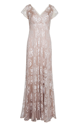 Robe de Soirée Longue Evangeline (Blush) by Alie Street