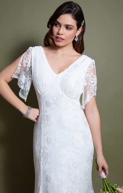 Evelyn Lace Gown (Ivory) by Alie Street