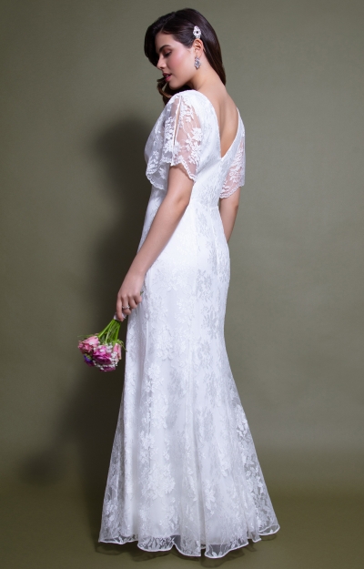 Evelyn Lace Gown (Ivory) by Alie Street