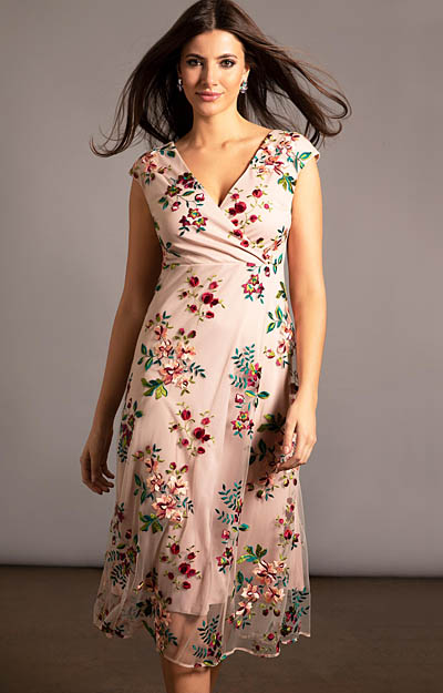 Robe Grace Midi Fleurs de Bonheur by Alie Street
