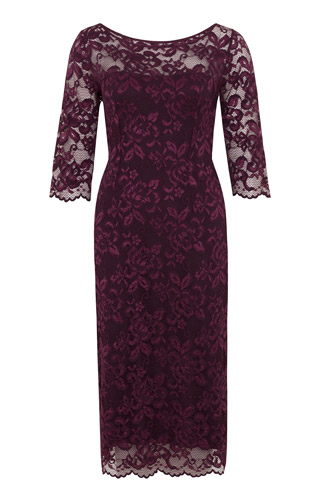 Lila Occasion Dress Short Claret by Alie Street