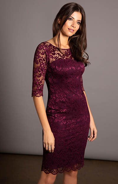 Lila Occasion Dress Short Claret by Alie Street