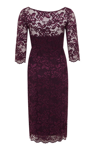 Lila Occasion Dress Short Claret by Alie Street