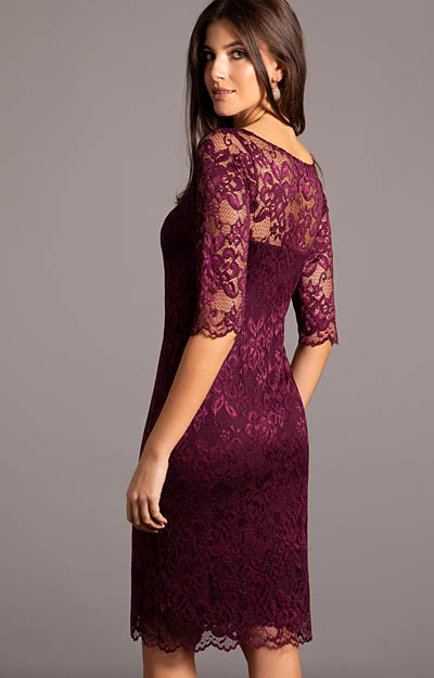 Lila Occasion Dress Short Claret by Alie Street