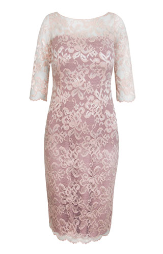 Robe Lila mi-longue Rose Vintage by Alie Street