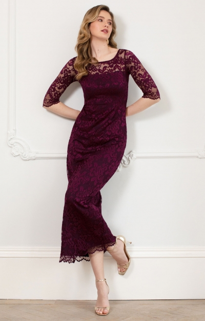 Lila Gown Long (Claret) by Alie Street