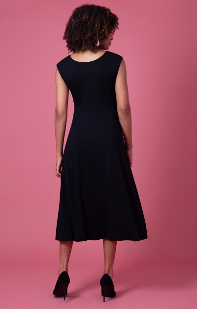 Luna Midi Dress (Black) by Alie Street