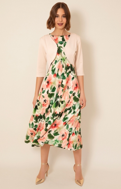 Luna Midi Dress (Peony Pink) by Alie Street