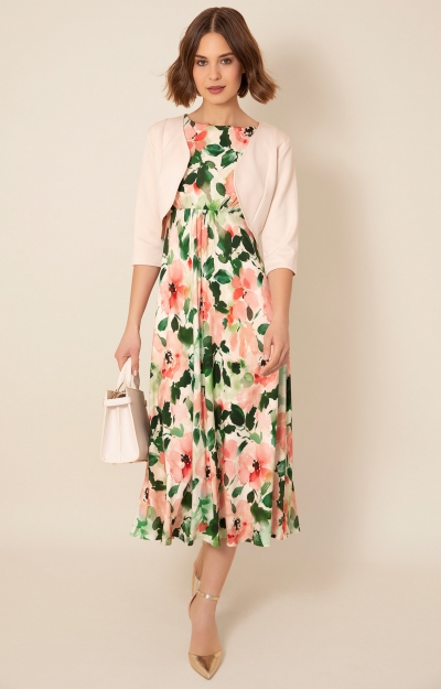 Luna Midi Dress (Peony Pink) by Alie Street