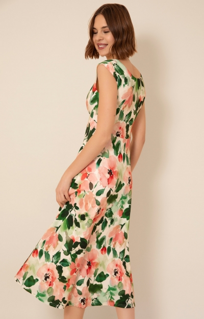 Luna Midi Dress (Peony Pink) by Alie Street